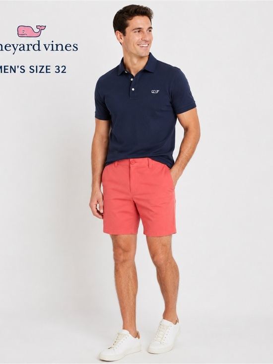 Vineyard Vines Other - VINEYARD VINES 8" Performance Breaker Shorts Men's Size 32 Lobster Ree